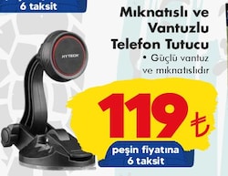 Mıknatıslı ve Vantuzlu Telefon Tutucu image