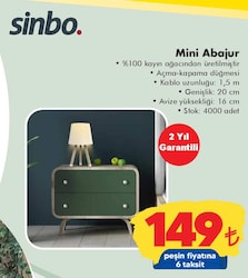 Sinbo Mini Abajur image