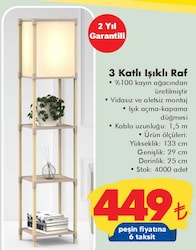 3 Katlı Işıklı Raf image