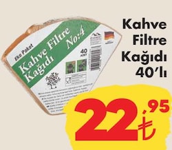 Kahve Filtre Kağıdı 40'lı image