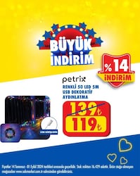 Petrix Renkli 50 LED 5m USB Dekoratif Aydınlatma image