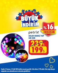 Petrix Solar Renkli Top Led Işık image