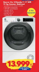 Hoover Hw 210AMBS/1-17 Wifi 10 kg Çamaşır Makinesi image