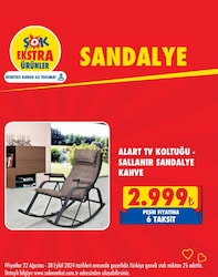 Alart Tv Koltuğu Sallanır Sandalye Kahve image