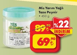 Mis Yarım Yağlı Taze Peynir 450 g image