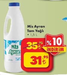 Mis Ayran Tam Yağlı 1,5 l image