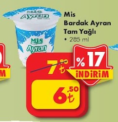 Mis Bardak Ayran Tam Yağlı 285 ml image