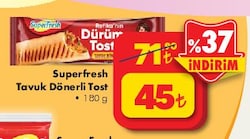 Superfresh Tavuk Dönerli Tost 180 g image