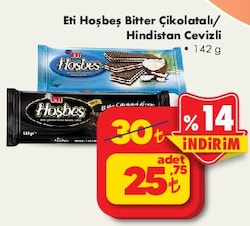 Eti Hoşbeş Bitter Çikolatalı/Hindistan Cevizli 142 g image