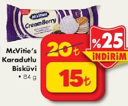 McVitie's Karadutlu Bisküvi 84 g image