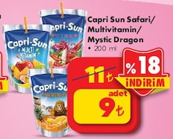 Capri Sun Safari/Multivitamin/Mystic Dragon 200 ml image