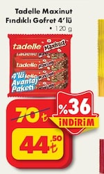 Tadelle Maxinut Fındıklı Gofret 4'lü 120 g image