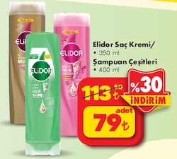 Elidor Saç Kremi 350 ml Şampuan Çeşitleri 400 ml image