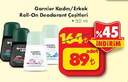 Garnier Kadın/Erkek Roll-On Deodorant Çeşitleri 50 ml image