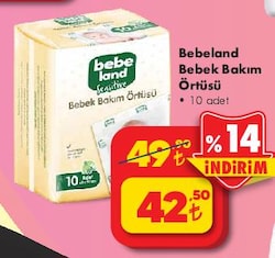 Bebeland Bebek Bakım Örtüsü 10 adet image