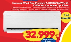 Samsung ARR12BXFCMWK/SK Wind-Free Premium 12000 BTU A++ Duvar Tipi Klima image