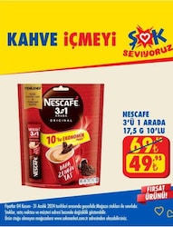 Nescafe 3'ü 1 Arada 17.5 g 10'lu image