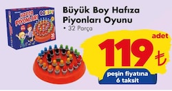 Gokidy Büyük Boy Hafıza Piyonları Oyunu 32 Parça image