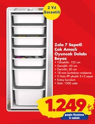 Zola 7 Sepetli Çok Amaçlı Oyuncak Dolabı image