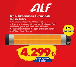 Alf C/GK Uzaktan Kumandalı Klasik Isıtıcı image