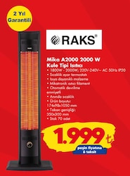 Raks Mika A2000 2000 W Kule Tipi Isıtıcı image