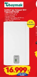 Baymak Lambert Lpy Compact 24-F Yoğuşmalı Kombi image