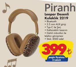 Leopar Desenli Kulaklık image