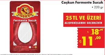 Coşkun Fermente Sucuk 220 g  image