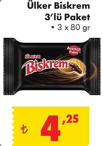 Ülker Biskrem 3'lü Paket 3x180 gr image