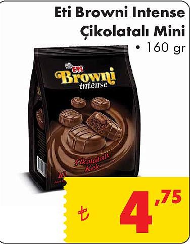 Eti Browni Intense Çikolatalı Mini 160 gr image