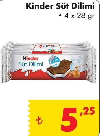 Kinder Süt Dilimi 4x28 gr image