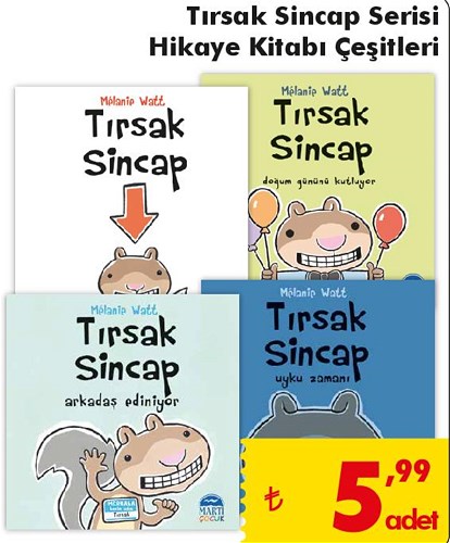 Tırsak Sincap Serisi Hikaye Kitabı Çeşitleri image