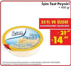 Içim Tost Peyniri 400 Gr image