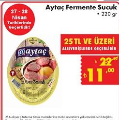 Aytaç Fermente Sucuk 220 Gr image