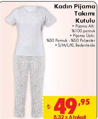 Kadın Pijama Takımı Kutulu image
