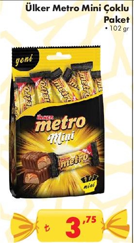 Şok Ülker Metro Mini Çoklu Paket 102 gr