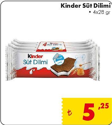 Kinder Süt Dilimi 4x28 gr image