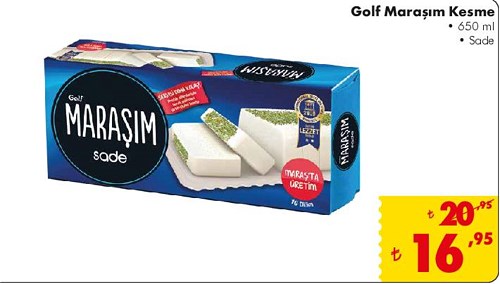 Golf Maraşım Kesme 650 ml Sade image