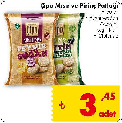 Çipo Mısır ve Pirinç Patlağı 60 gr image