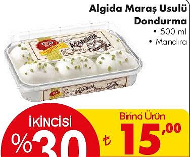 Algida Maraş Usulü Dondurma 500 ml Mandıra image