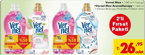 Vernel Max 1440 ml Taze Gül+Vernel Max Aromatherapy 1440 ml image