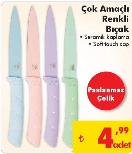 Çok Amaçlı Renkli Bıçak image