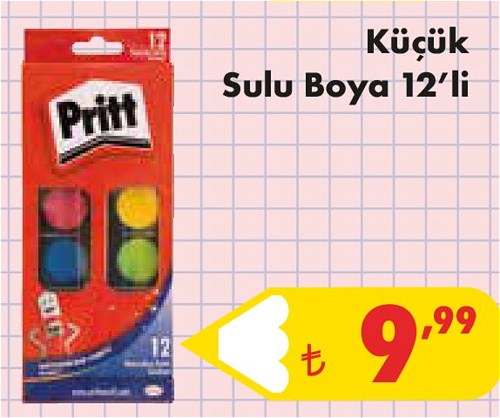 Pritt Küçük Sulu Boya 12'li image