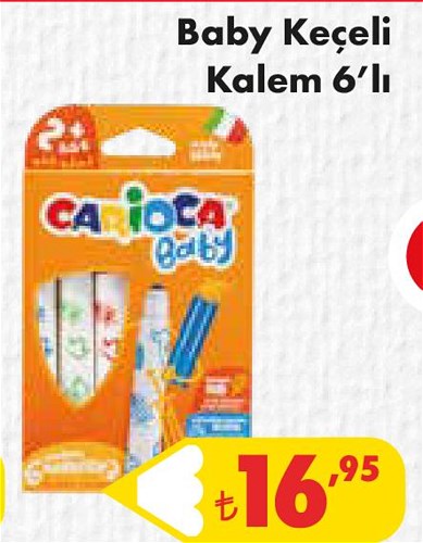 Carioca Baby Keçeli Kalem 6'lı image