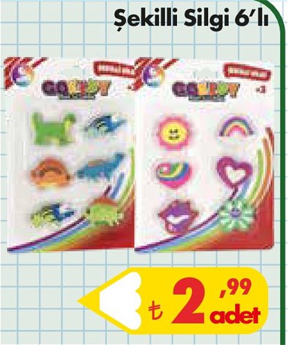 Gokidy Şekilli Silgi 6'lı image
