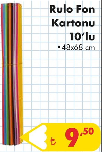 Rulo Fon Kartonu 10'lu 48x68 cm image