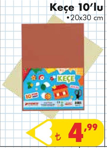 Keçe 10'lu 20x30 cm image
