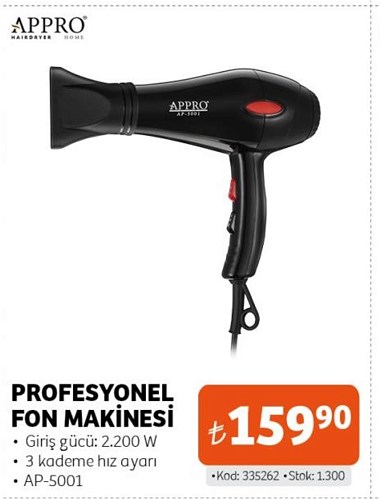 Appro Profesyonel Fön Makinesi AP-5001 image