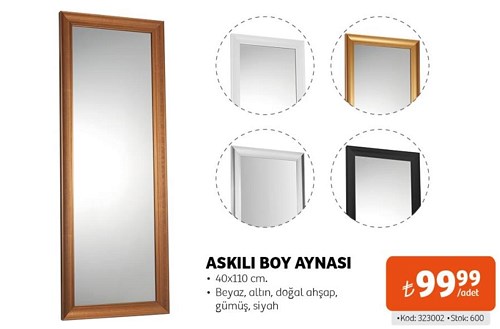 Askılı Boy Aynası 40x110 cm image