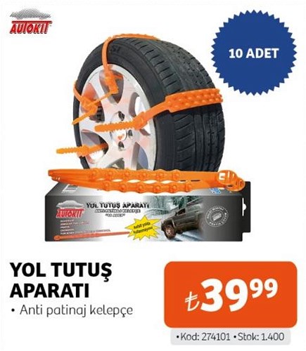 Autokit Yol Tutuş Aparatı 10 Adet image